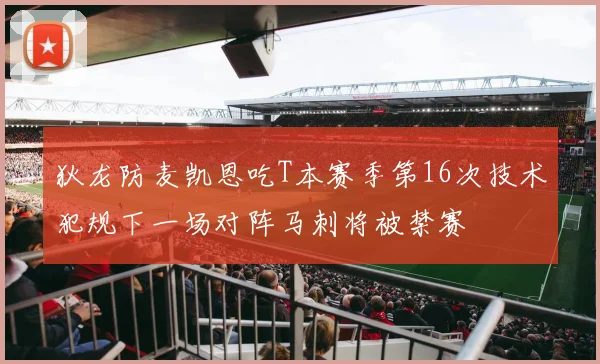 狄龙防麦凯恩吃T本赛季第16次技术犯规下一场对阵马刺将被禁赛